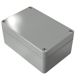 ROSE Standardowe obudowy ABS Obudowa ABS Standard IP66 w kolorze jasnoszarym RAL 7035 do elektroniki i instalacji przemysłowych.
