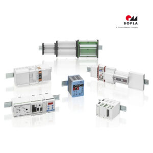 BOPLA Tragschienengehäuse, DIN rail enclosures Obudowy na szynę DIN Obudowy na szynę DIN BOPLA do automatyki, sterowników i modułów elektronicznych. Szybki montaż w rozdzielnicy, dopasowanie pod PCB oraz opcje przygotowania pod złącza i zaciski.